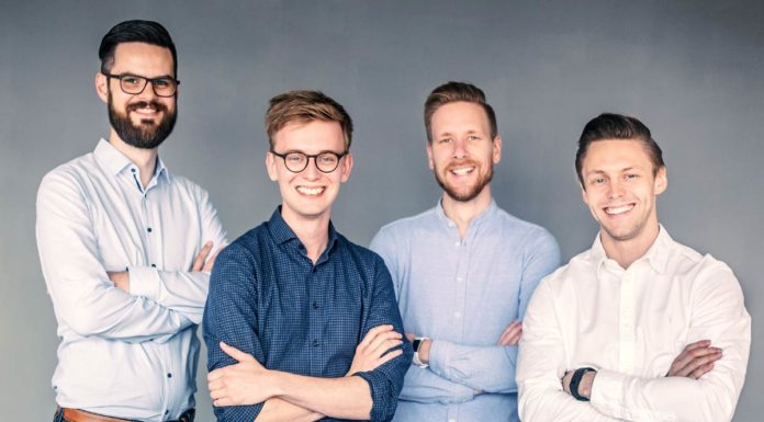 Wie Unternehmen Lernen lernen Das edyoucated-Team von links nach rechts: Jannik Weichert, David Middelbeck, Jan Sebastian Papenbrock und Marius Vennemann.